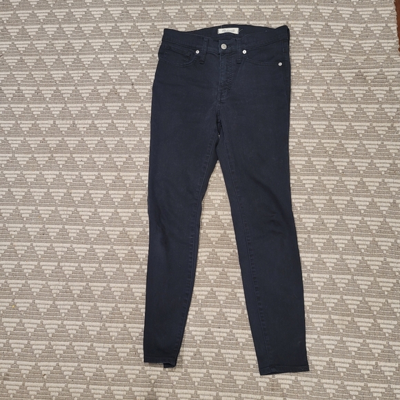Madewell 9" High Rise Skinny Jeans 27 Black - Picture 7 of 7